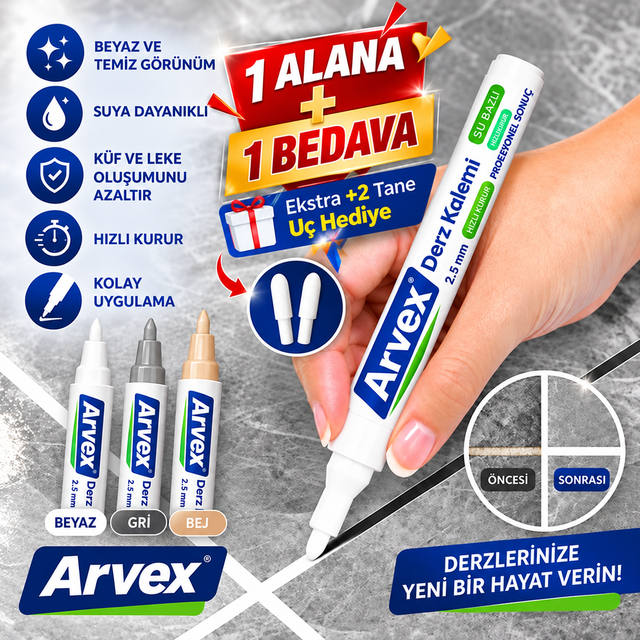 Arvex™ - Derz Yenileme Boya Kalemi