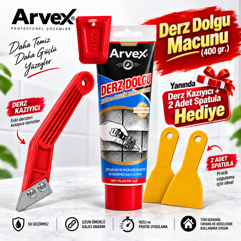 Arvex™ - Derz Dolgu Macun Seti (400 gr.)